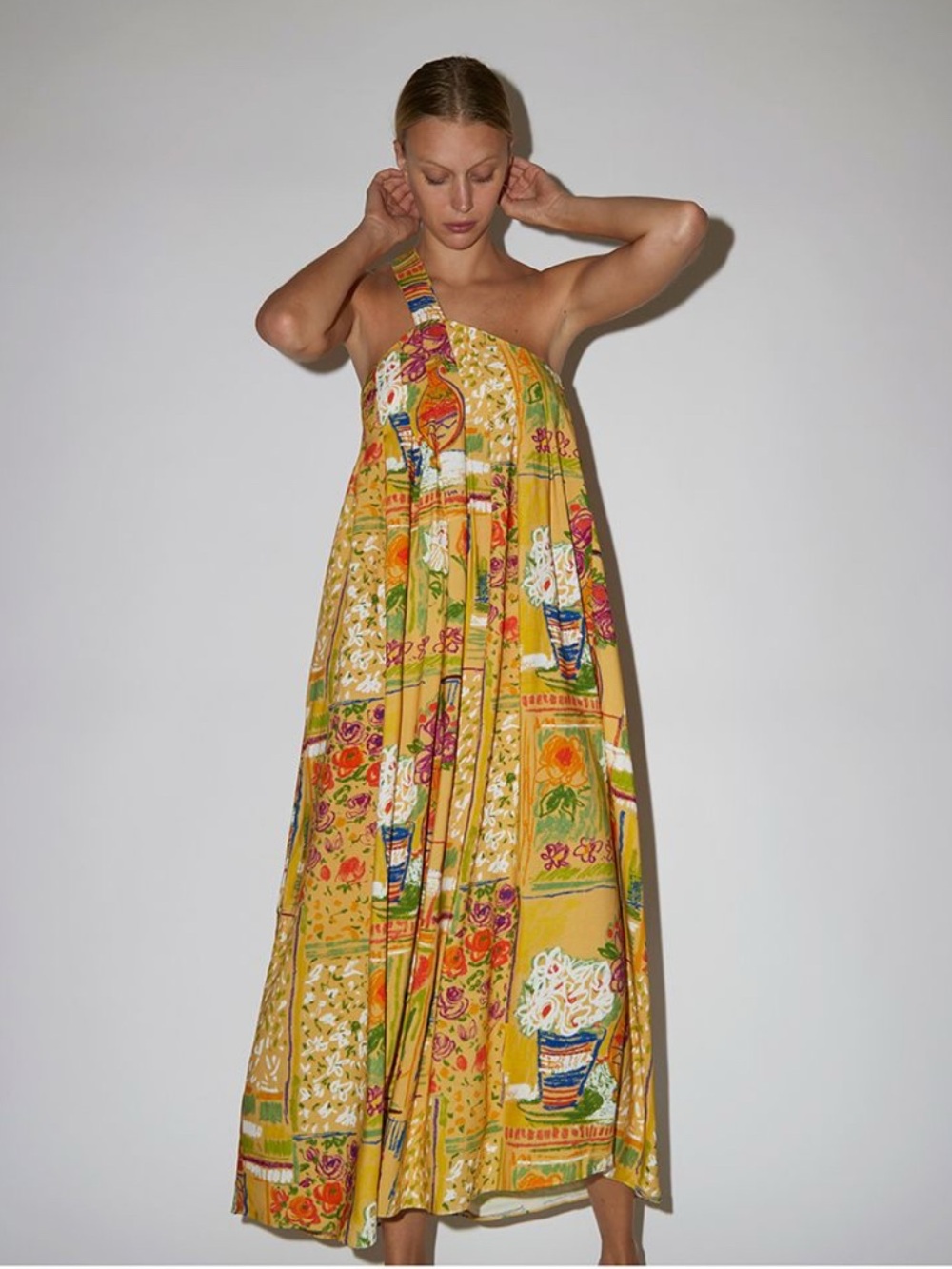 COLLINA STRADA Sasha Dress | potted plant AW 2020 Collection